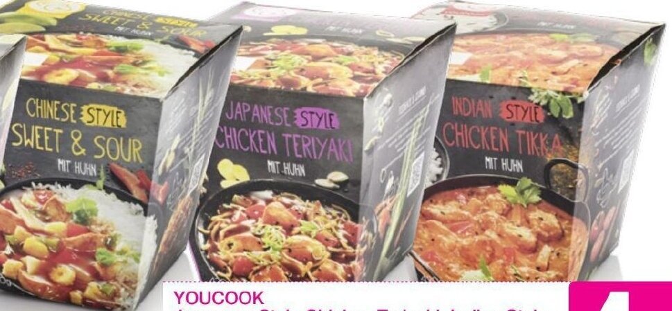 Sutterlüty Youcook Indian Butter Chicken oder Chinese Style Sweet & Sour 420 g-440 g Angebot
