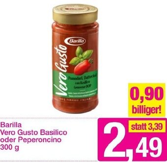 Sutterlüty Barilla Vero Gusto Basilico oder Peperoncino 300 g Angebot