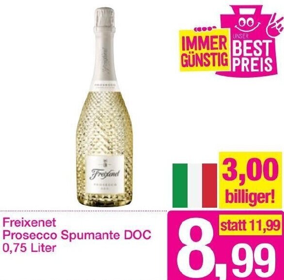 Sutterlüty Freixenet Prosecco Spumante DOC 0,75 liter Angebot