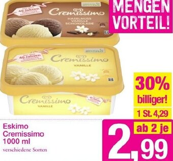 Sutterlüty Eskimo Cremissimo 1000 ml Angebot