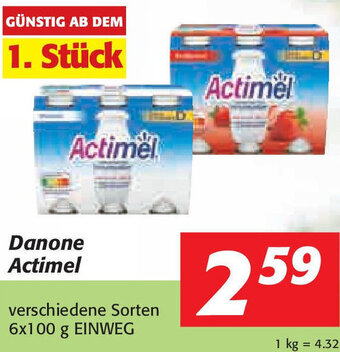 Nah&Frisch Danone Actimel 6 x 100 g Angebot