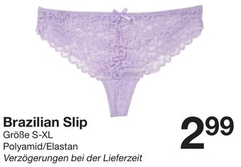 Zeeman Brazilian Slip S-XL Angebot