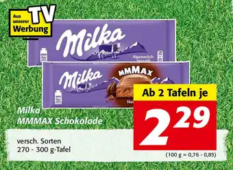 Nah&Frisch Milka Mmmax Schokolade 270g-300g Angebot