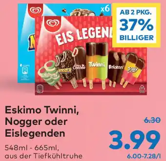 T&G Eskimo , Twinni, Nogger oder Eislegenden 548ml-665ml Angebot