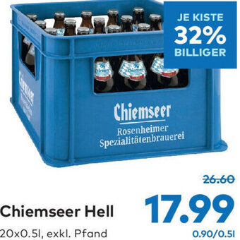 T&G Chiemseer Hell 20x0.5l Angebot