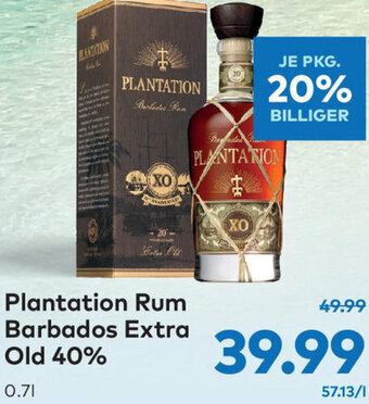 T&G Plantation Rum Barbados Extra Old 40% 0.7l Angebot