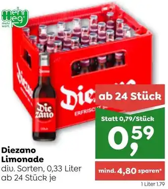 ADEG Diezano Limonade 0.33 Liter Angebot