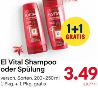 MPreis El Vital Shampoo oder Spülung 200-250 ml Angebot