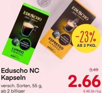 MPreis Eduscho NC Kapseln 55 g Angebot