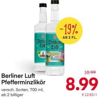 MPreis Berliner Luft Pfefferminzlikör 700 ml Angebot
