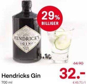 MPreis Hendricks Gin 700 ml Angebot