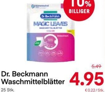MPreis Dr. Beckmann Waschmittelblätter Angebot