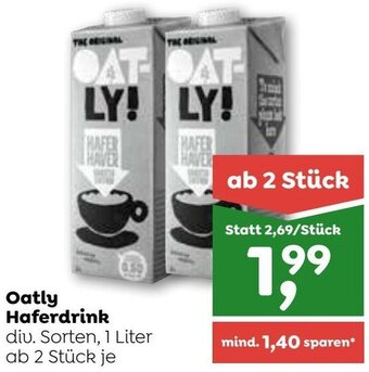 ADEG Oatly Haferdrink 1 Liter Angebot