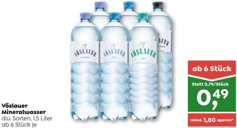 ADEG Vöslauer Mineralwasser 1,5 Liter Angebot