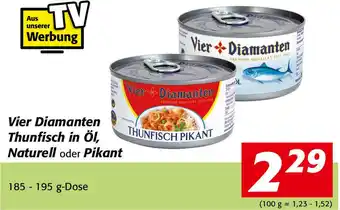 Nah&Frisch Vier Diamanten Thunfisch 185/195 g Angebot