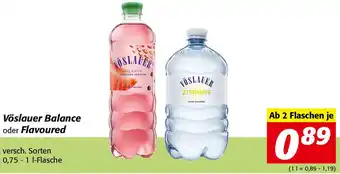 Nah&Frisch Vöslauer Balance oder Flavoured 0,75 Liter Angebot