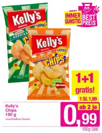 Sutterlüty Kelly's Chips 150 g Angebot