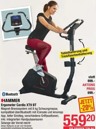 Maximarkt Hammer Ergometer Cardio XT9 BT Angebot