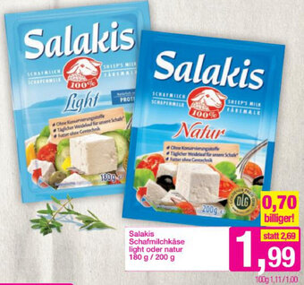 Sutterlüty Salakis Schafmilchkäse Light oder Natur 180g /200 g Angebot