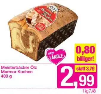 Sutterlüty Meisterbäcker Ölz Mamor Kuchen 400g Angebot
