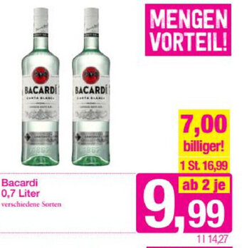 Sutterlüty Bacardi 0,7 Liter Angebot