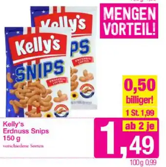 Sutterlüty Kelly's Erdnuss- Snips 150 g Angebot