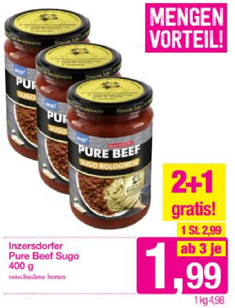 Sutterlüty Inzersdorfer Pure Beef Sugo 400g Angebot