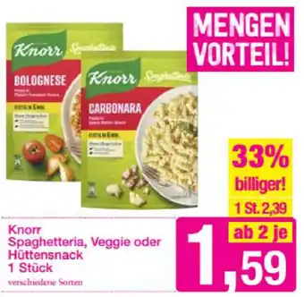 Sutterlüty Knorr Spaghetteria, Veggie oder Hüttensnack Angebot