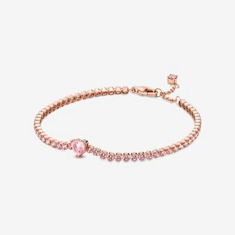 Pandora Funkelndes herz tennisarmband Angebot