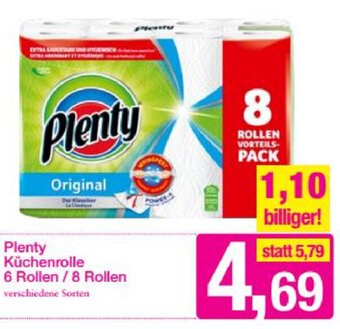 Sutterlüty Plenty Kûchenrolle 6 Rollen/ 8 Rollen Angebot