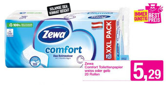 Sutterlüty Zewa Comfort Toilettenpapier Weiss oder Gelb 20 rollen Angebot