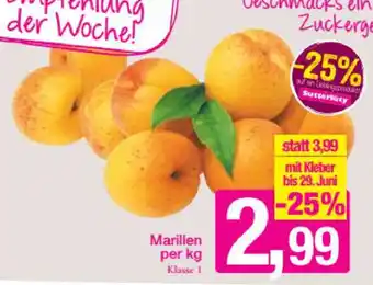 Sutterlüty Marillen Angebot