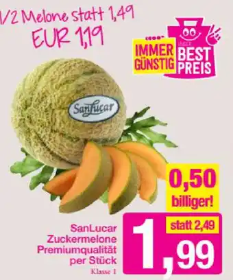 Sutterlüty Sanlucar Zuckermelone Premiumqualität Angebot