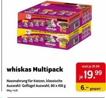 Das Futterhaus Whiskas Multipack Angebot