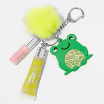 Claire's Green frog bling lip gloss keyring Angebot