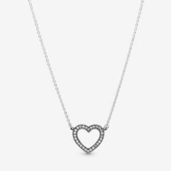 Pandora Funkelndes offenes herz kette Angebot