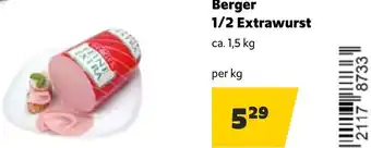 Landmarkt Berger 1/2 Extrawurst 1,5 kg Angebot