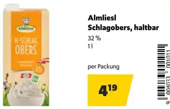 Landmarkt Almliesl Schlagobers, Haltbar 1 l Angebot