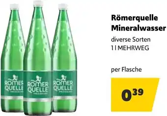 Landmarkt Römerquelle Mineralwasser 1 Liter Angebot