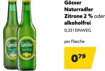 Landmarkt Gösser Naturradler Zitrone 2% oder alkoholfrei Angebot
