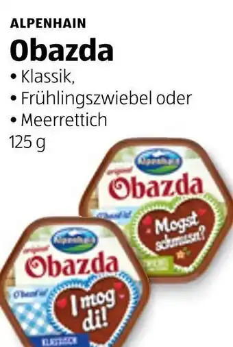 Hofer Alpenhain Obazda 125 g Angebot
