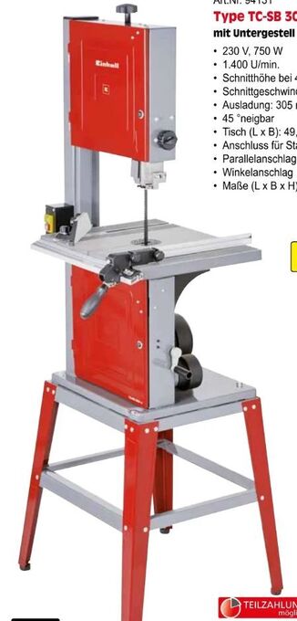 Zgonc Bandsäge tc-sb 305 u Angebot