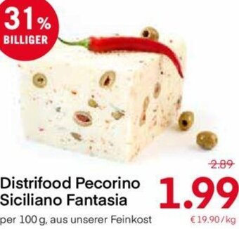 MPreis Distrifood Pecorino Siciliano Fantasia 100 g Angebot