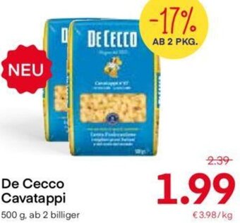MPreis De Cecco Cavatappi 500 g Angebot