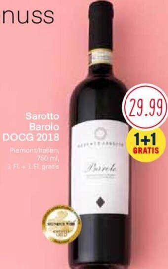 MPreis Sarotto Barolo DOCG 2018 750ml Angebot