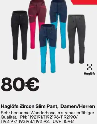 XXL Sports Haglöfs Zircon Slim Pant, Damen/Herren Angebot