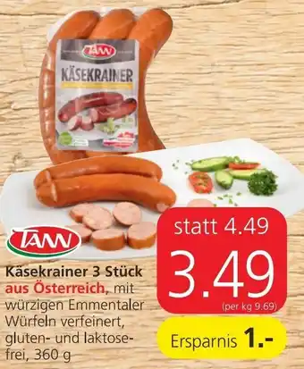 Spar Käsekrainer 3 Stück 360g Angebot