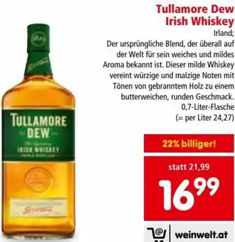 Interspar Restaurant Tullamore Dew Irish Whiskey Angebot