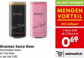 Gracioso Secco Dose 0,2 Liter