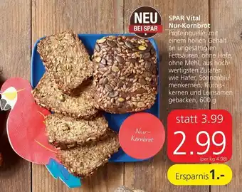 Spar Spar Vital Nur-Kornbrot Angebot